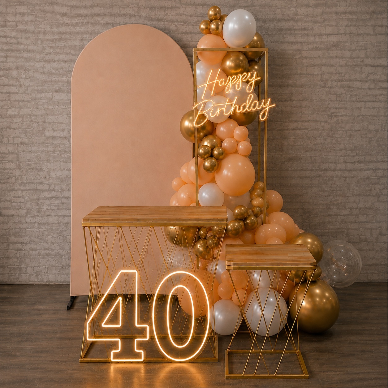 Alugue Tema Para Festa Decoração Happy Nude - Tallentos Decorações 
