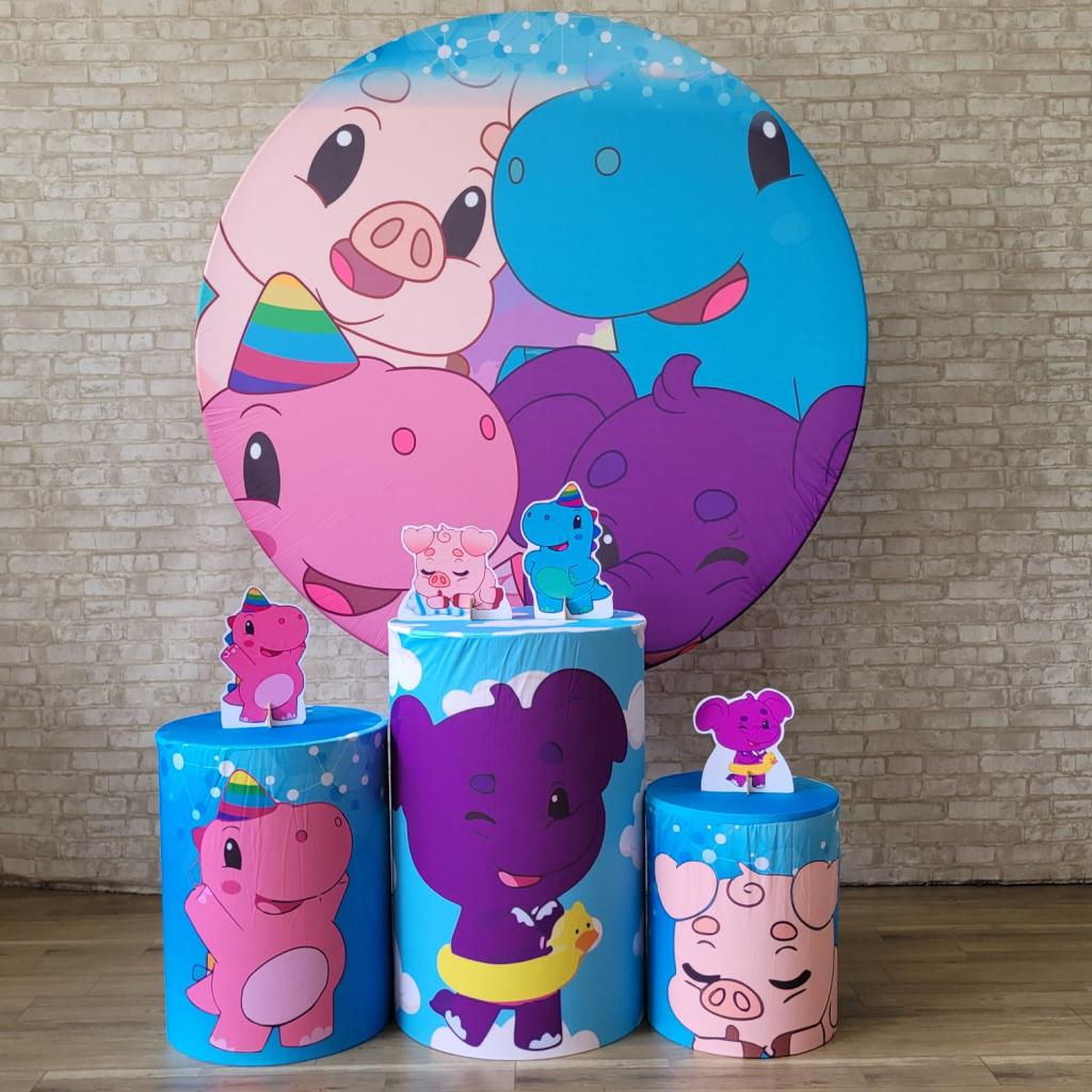 Alugue Tema Para Festa Decoração Baby Tube Tecido ( Modelo 1 ) - Tallentos Decorações 