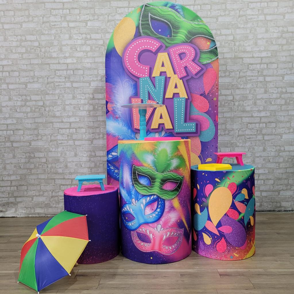 Alugue Tema Para Festa Decoração Carnaval Tecido ( Modelo 2 ) - Tallentos Decorações 