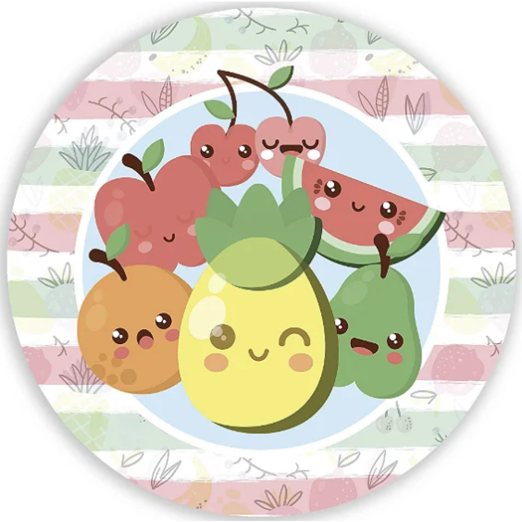 Mini Painel Frutas Cute (50Cm) - Tallentos Decorações 