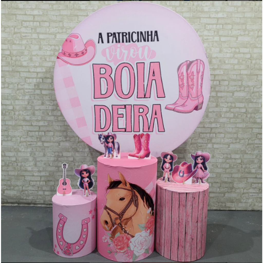 Alugue Tema Para Festa Decoração Boiadeira Tecido ( Modelo 1 ) - Tallentos Decorações 