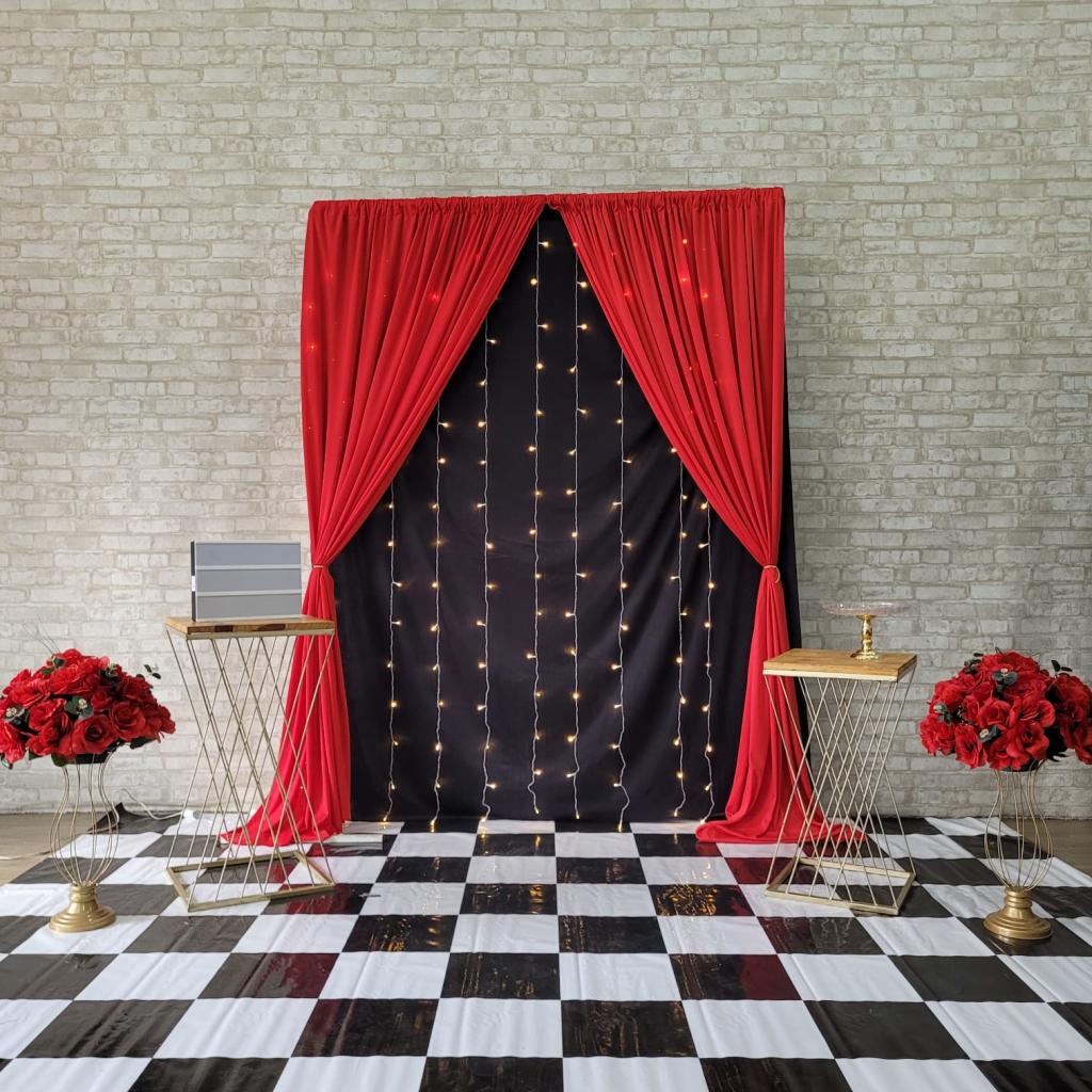 Alugue Tema Para Festa Decoração Cortina Tecido - Tallentos Decorações 