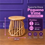 Suporte de Doce Pequeno de Vime - imagem 1