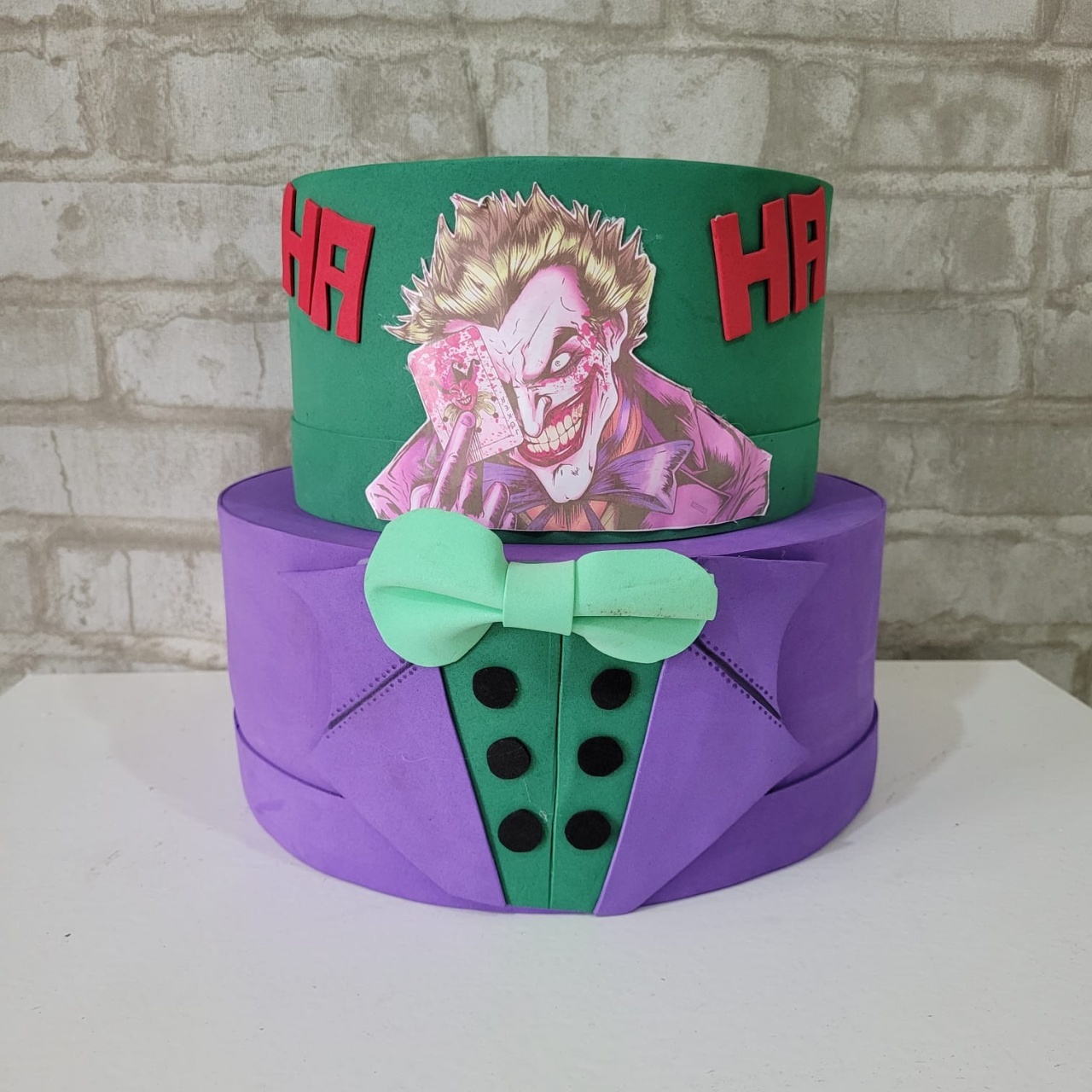 Alugue Bolo Fake Tema - Coringa - Tallentos Decorações 