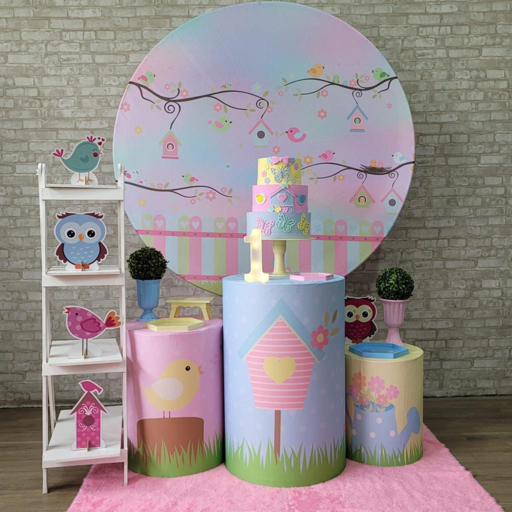 Alugue Tema Para Festa Decoração Jardim Encantado Tecido ( Modelo 3 ) - Tallentos Decorações 
