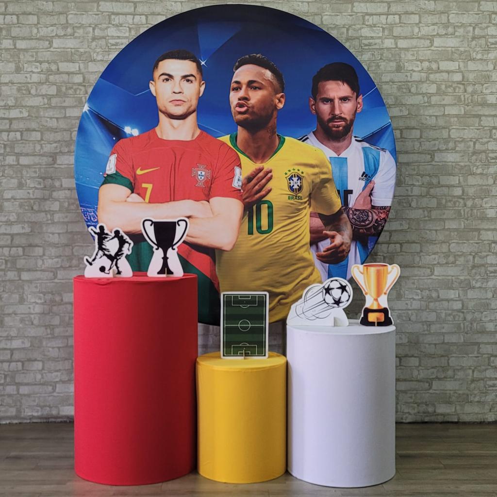Alugue Tema Para Festa Decoração Futebol Tecido ( Modelo 5 ) - Tallentos Decorações 