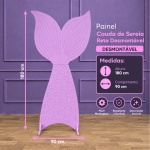 Alugue Painel Cauda Sereia Lilás Roxo - imagem 1