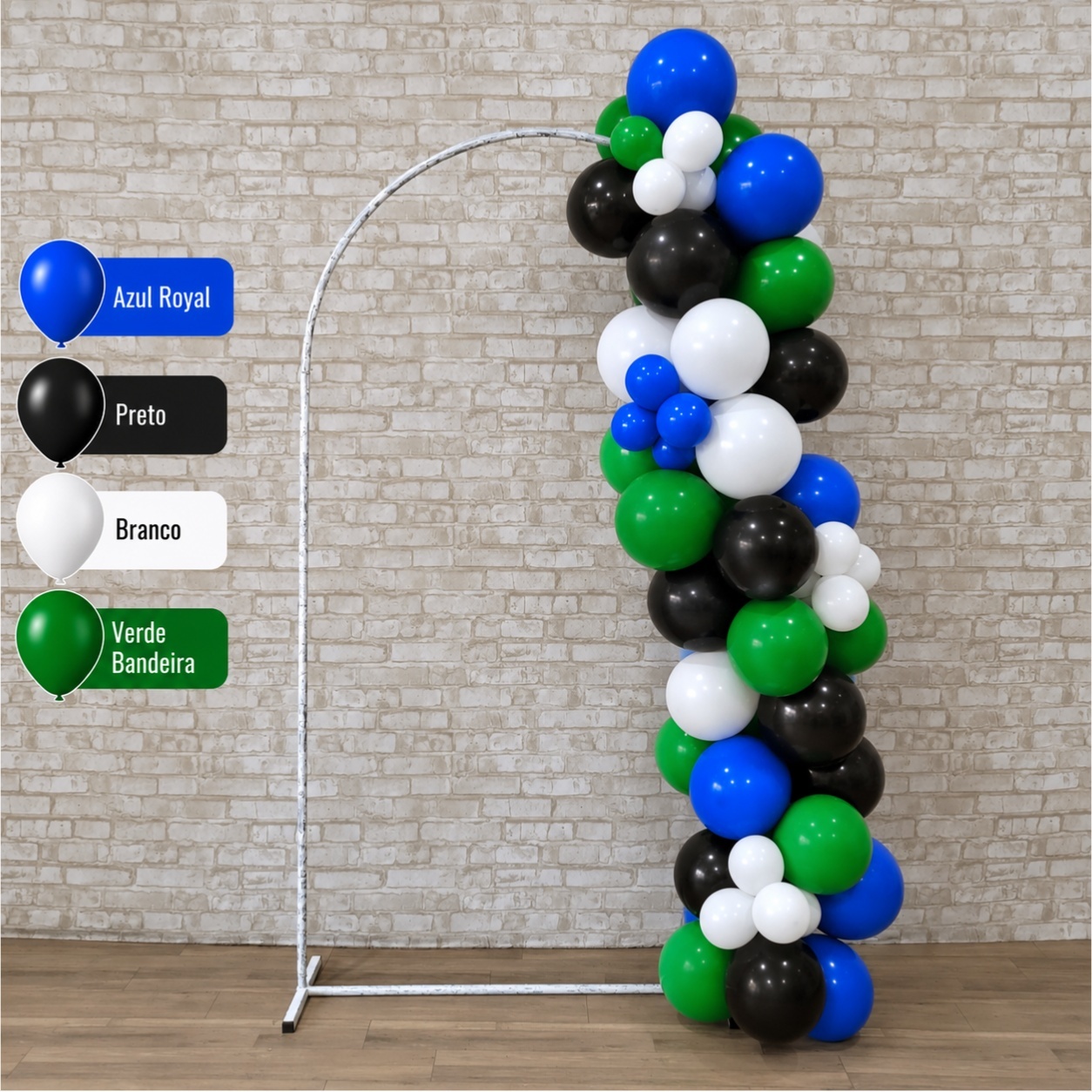 Arco de Balão Pronto Com 2 Metros Futebol - Tallentos Decorações 