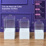 Alugue Trio de Mesa Cubo de Acrílico - imagem 1