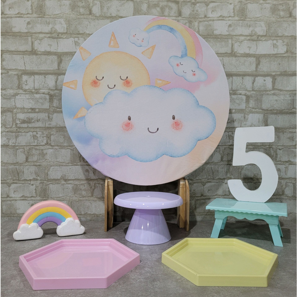 Alugue Tema Para Festa Na Mesa Decoração Chuva de Amor - Tallentos Decorações 