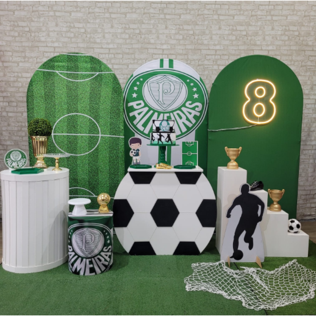 Alugue Tema Para Festa Decoração Palmeiras Tecido ( Modelo 5 ) - Tallentos Decorações 