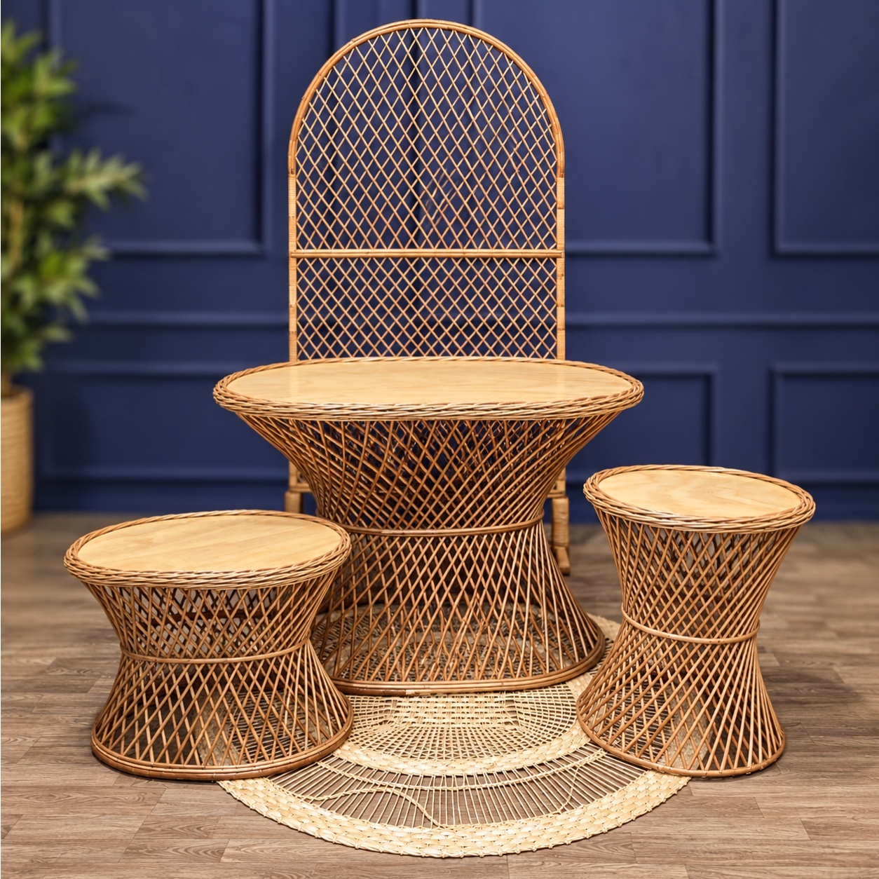 Kit Mobílias de Vime 9 - Tallentos Decorações 