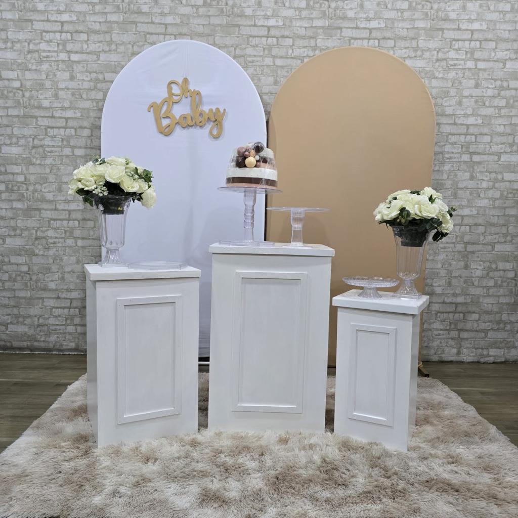 Alugue Tema Para Festa Decoração Chá Revelação Tecido ( Modelo 3 ) - Tallentos Decorações 