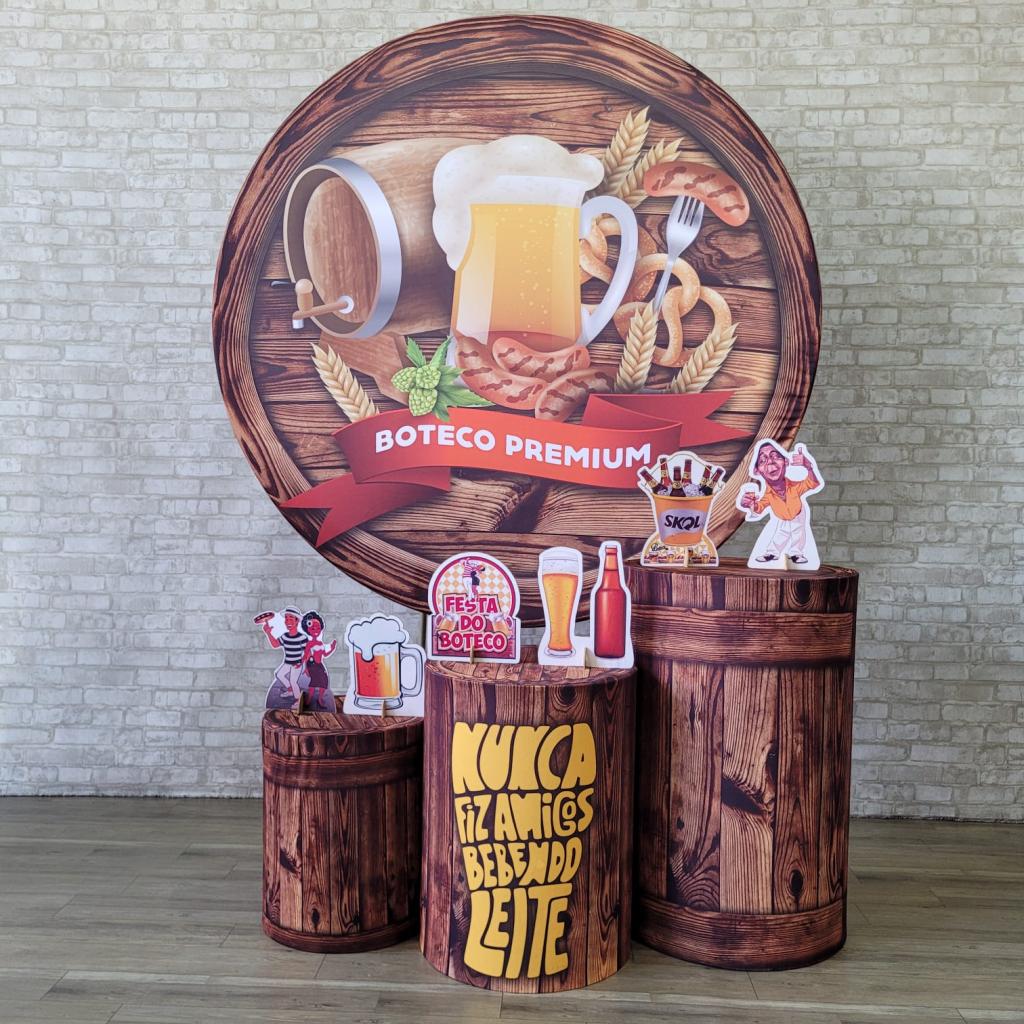 Alugue Tema Para Festa Decoração Boteco Tecido ( Modelo 3 ) - Tallentos Decorações 