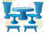 Conjunto Popi 5 Bandejas E 2 Vasos  - imagem 1