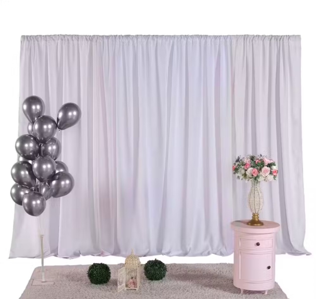 Cortina Organza Ou Oxford 3X2 M/ 2 Peças - Festeiras Santa Maria  