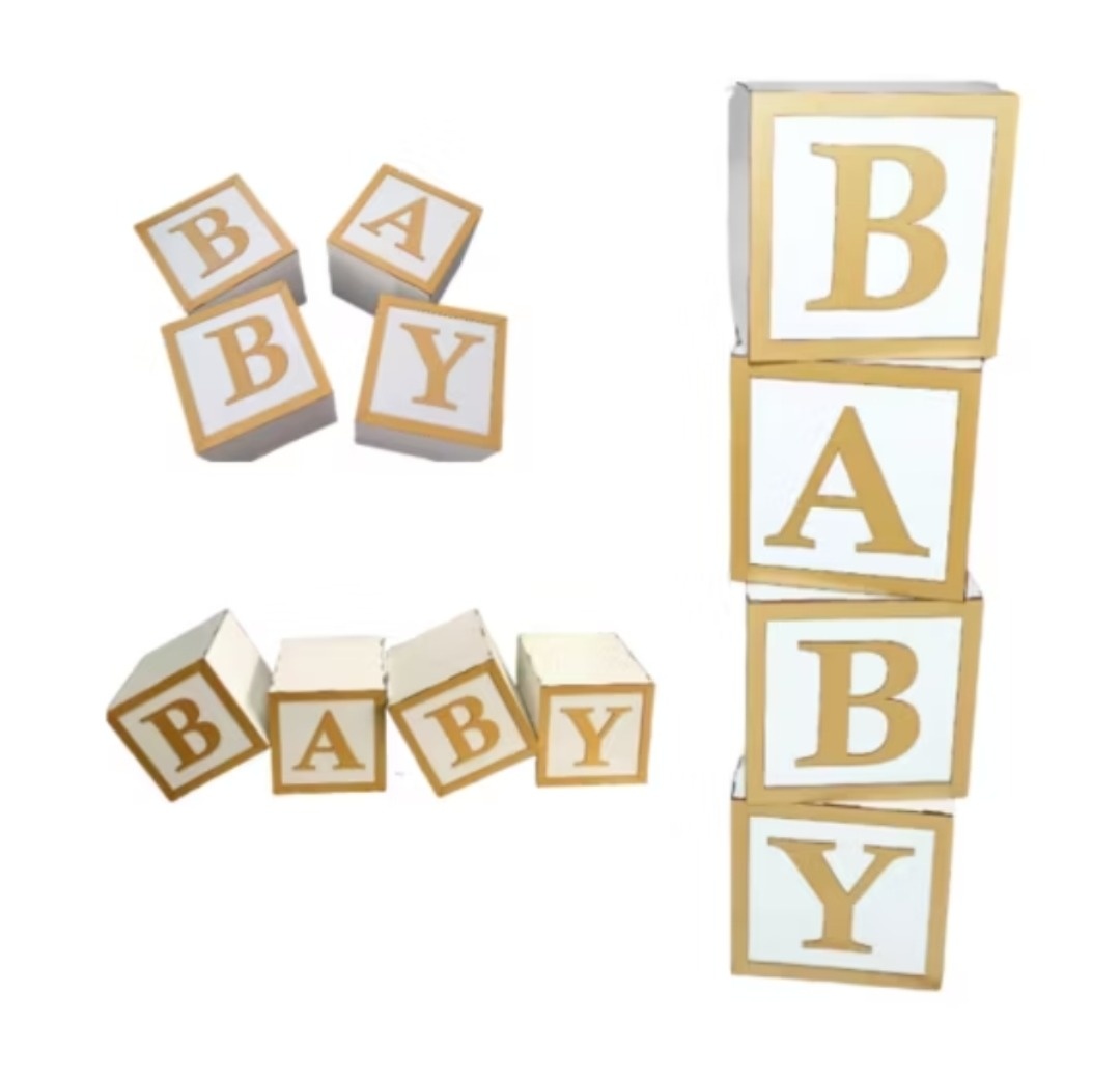 Caixas Cubo Baby 30X30 - Festeiras Santa Maria  
