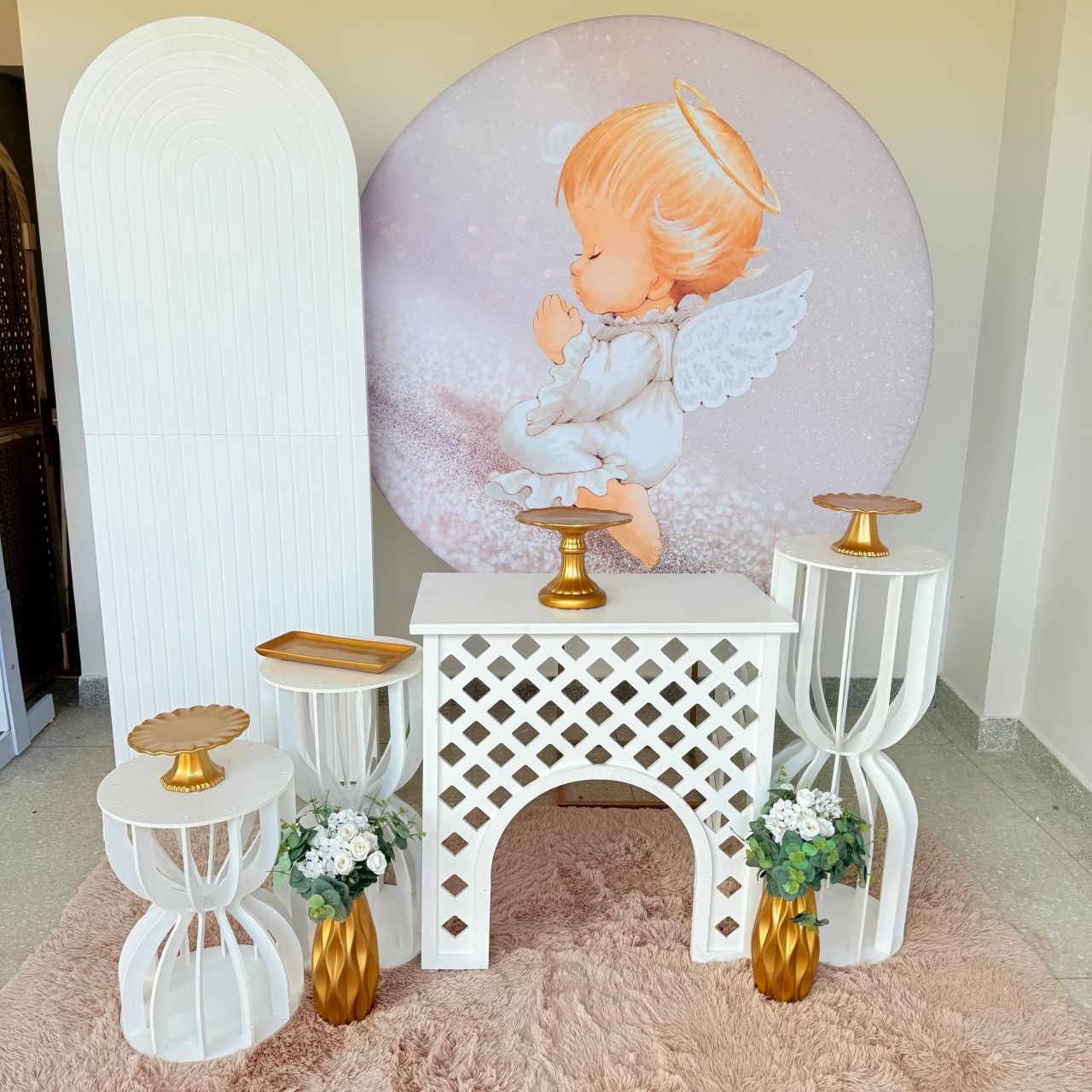 Kit Anjinho Batizado / Crisma / Cha de Bebe / Fralda 1 - Jk festas