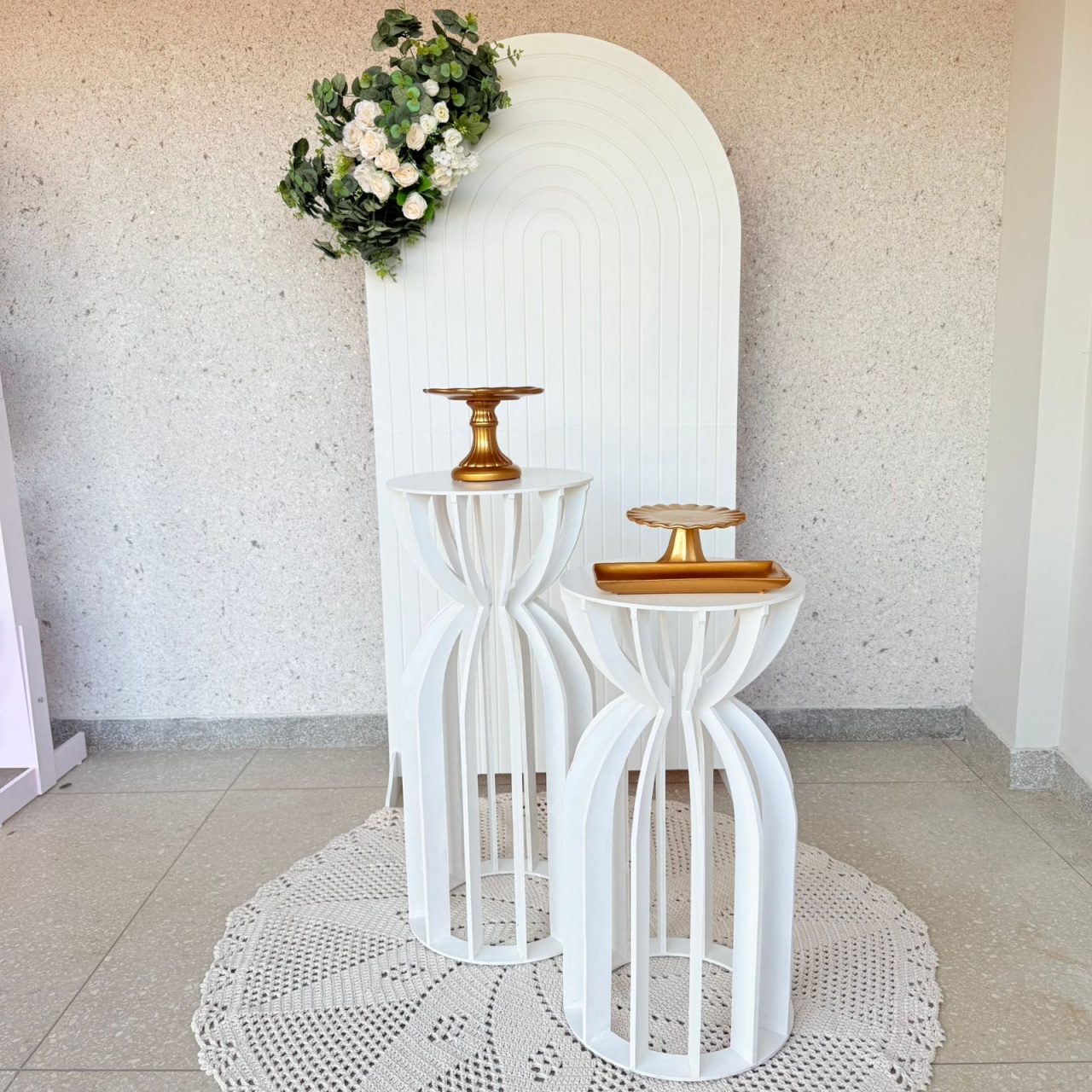 Kit Branco Com Dourado 3 Casamento / Aniversario Mulher Ou Homem - Jk festas