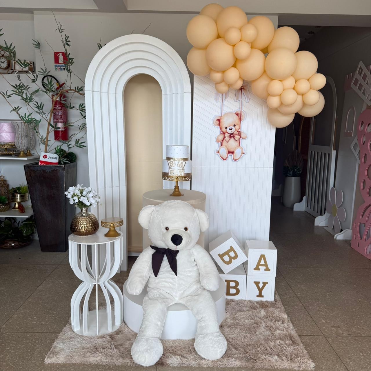 Kit Cha de Bebe / Revelação Bege (Sem Baloes) - Jk festas