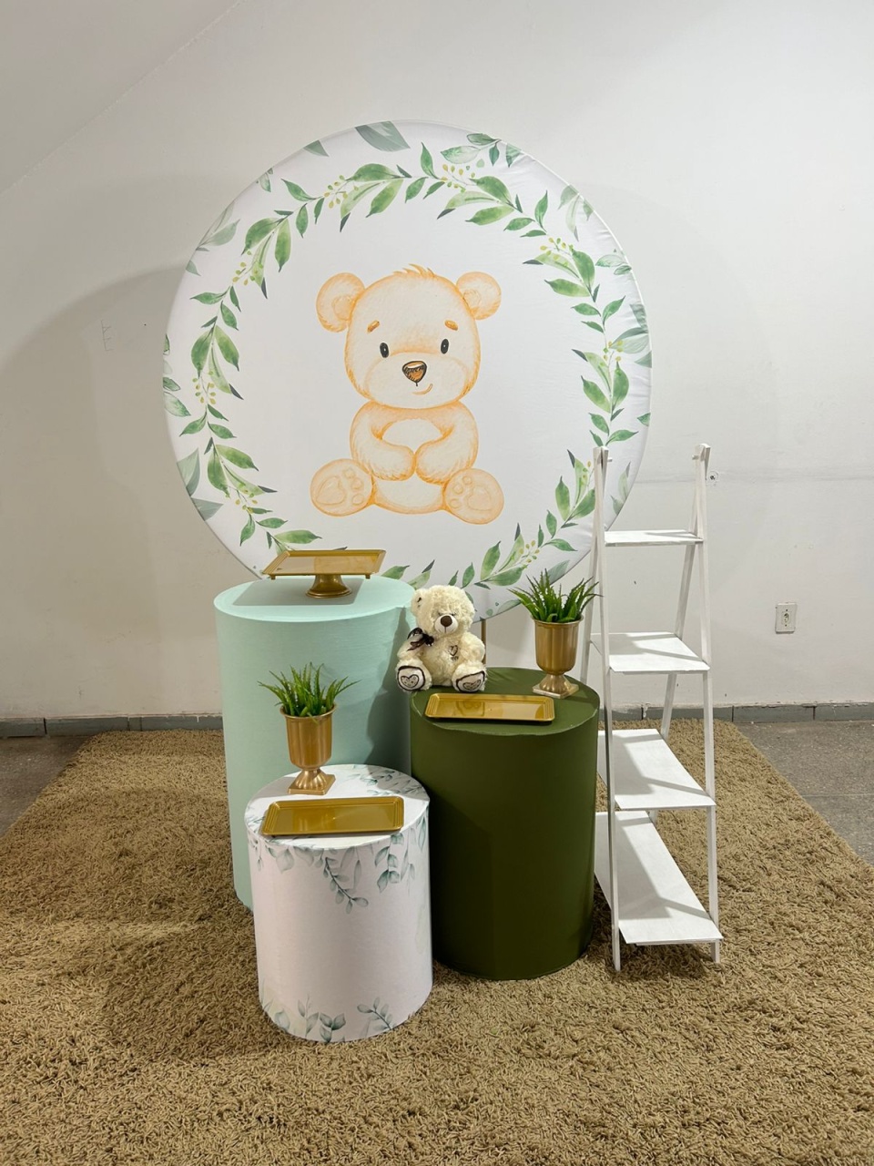 Kit Ursinho Verde 4 - Jk festas