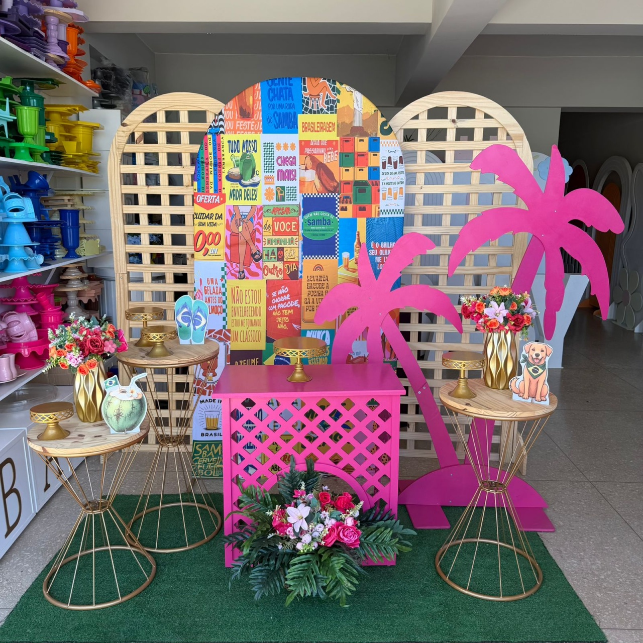 Brasilidades 2 Pinus Pink - Jk festas