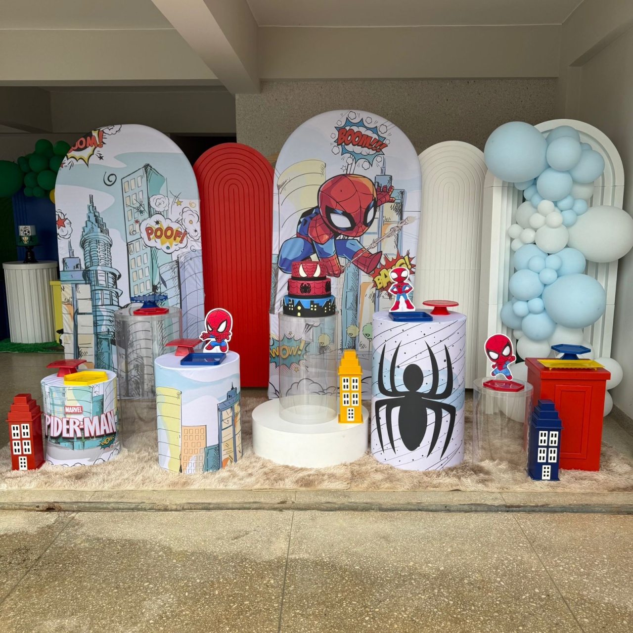 Homem Aranha Candy / Tons Pasteis (Sem Balões) - Jk festas