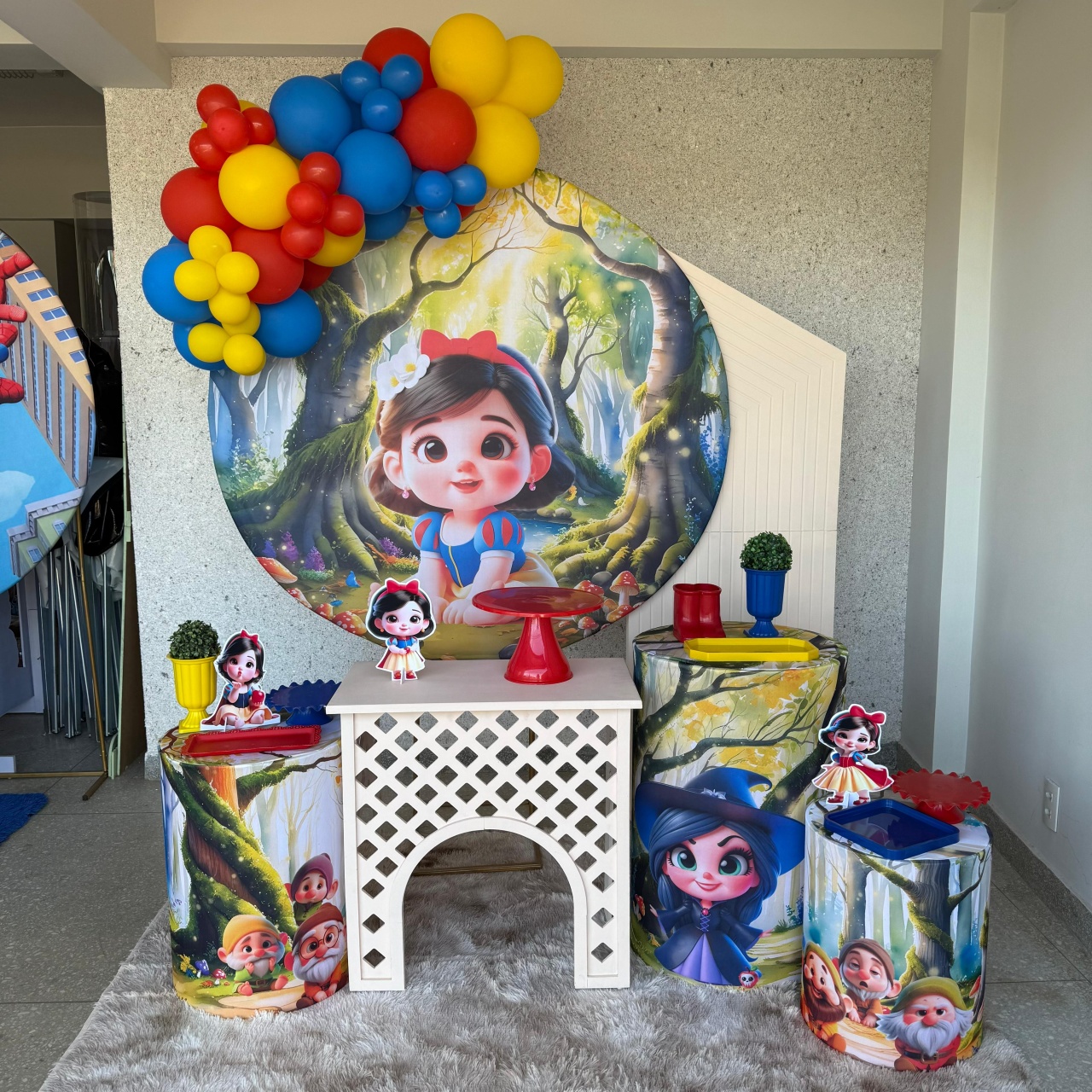 Kit Branca de Neve Baby 4 (Sem Baloes) - Jk festas
