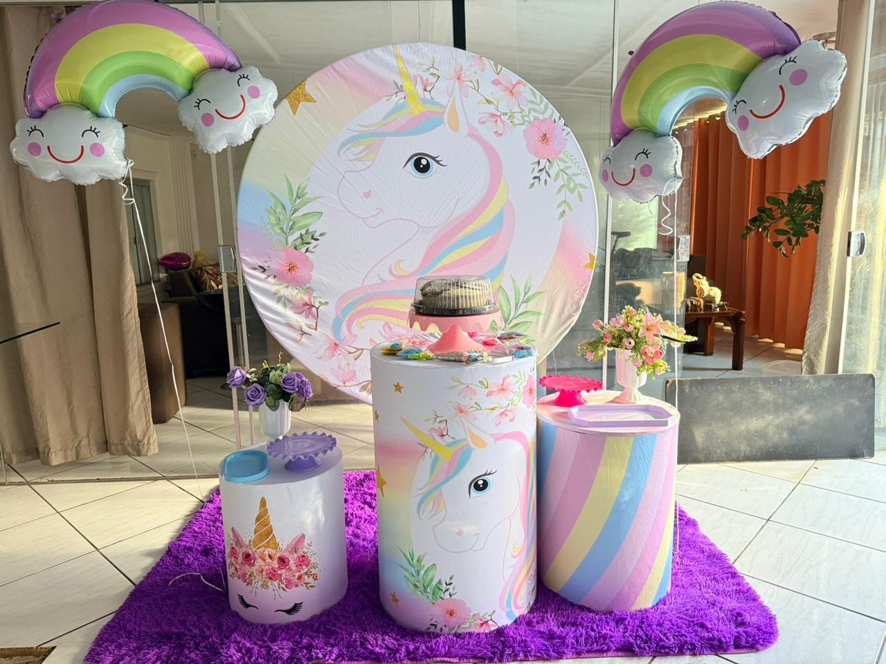 Kit Unicornio 2 (Sem Baloes) - Jk festas