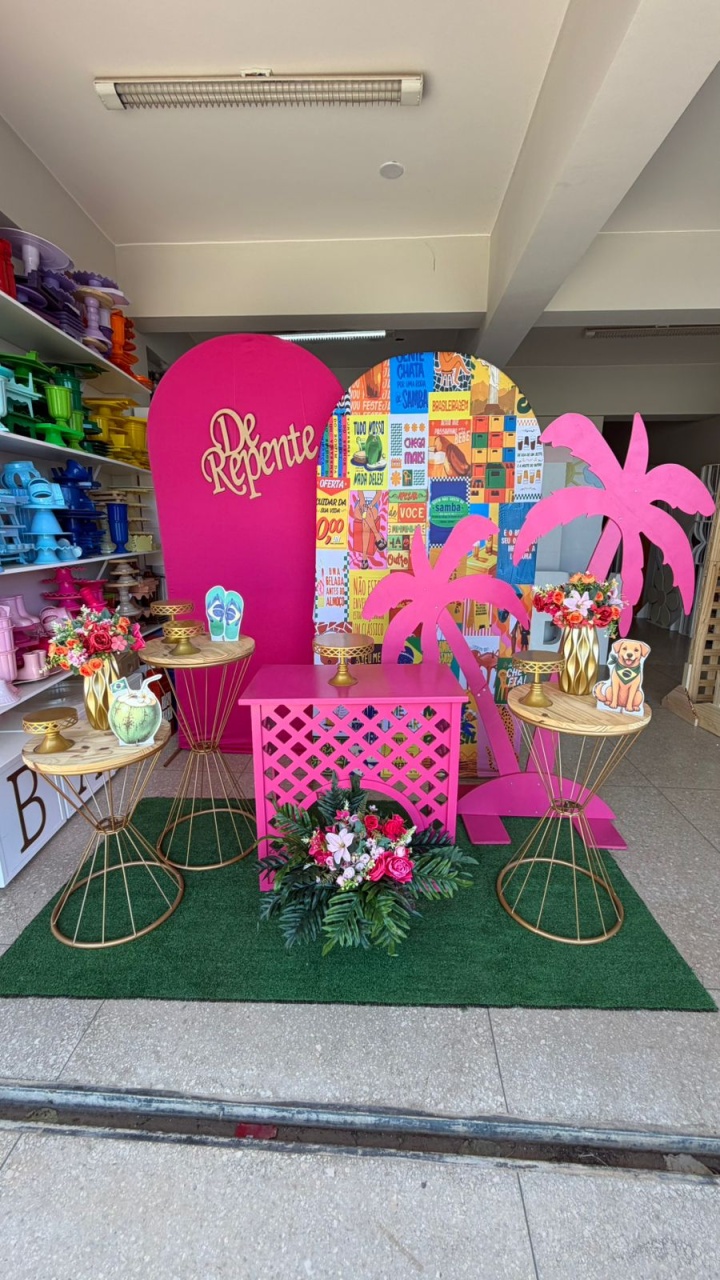 Brasilidades Rosa Pink - Jk festas
