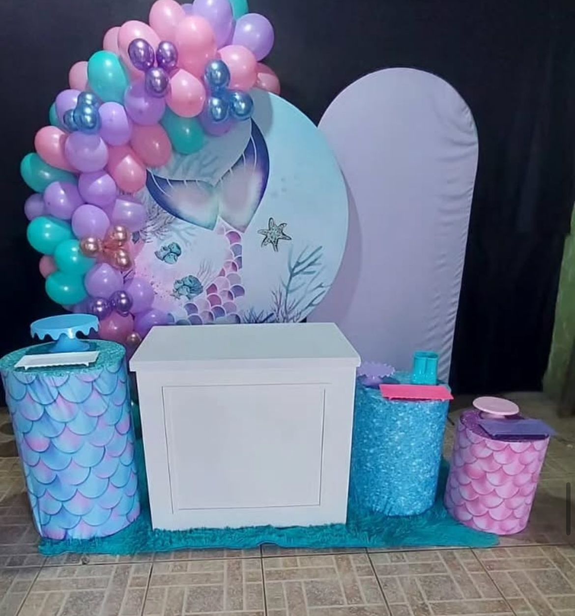 Kit Fundo Do Mar / Sereia (Sem Baloes) - Jk festas
