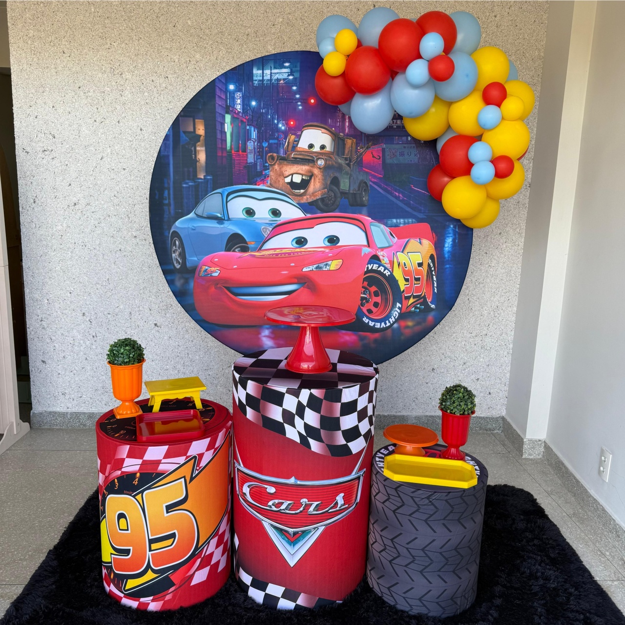Kit Carros / Mcquen - Kit Prata - Jk festas