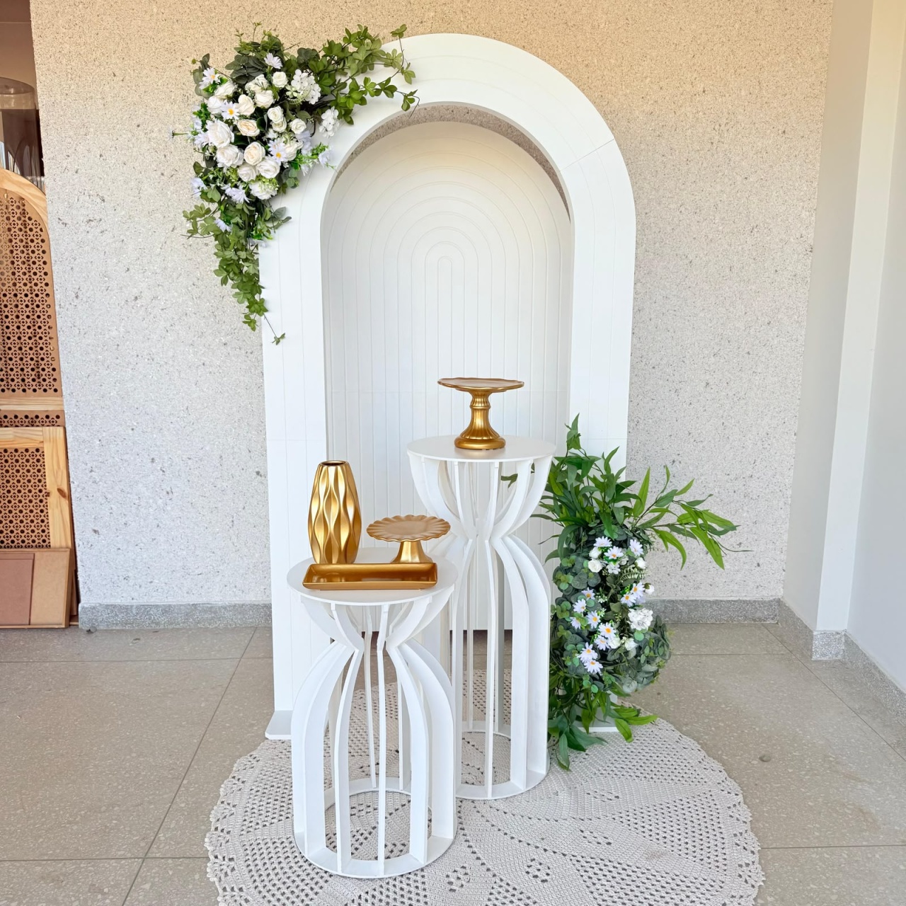 Kit Branco Com Dourado 1 Casamento / Aniversario Mulher Ou Homem - Jk festas