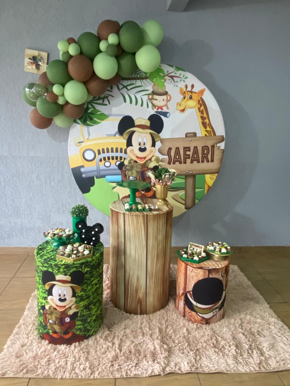 Kit Mickey Safri 2 (Sem Baloes) - Jk festas