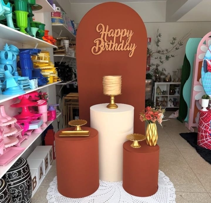 Kit Marrom Com Bege - Jk festas