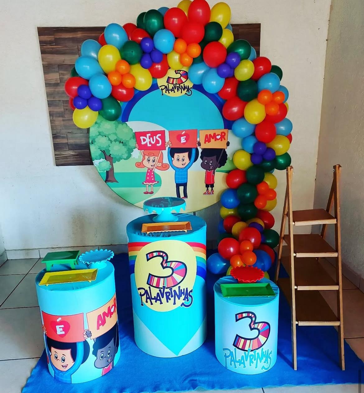 Kit 3 Paravinhas 5 (Sem Baloes) - Jk festas