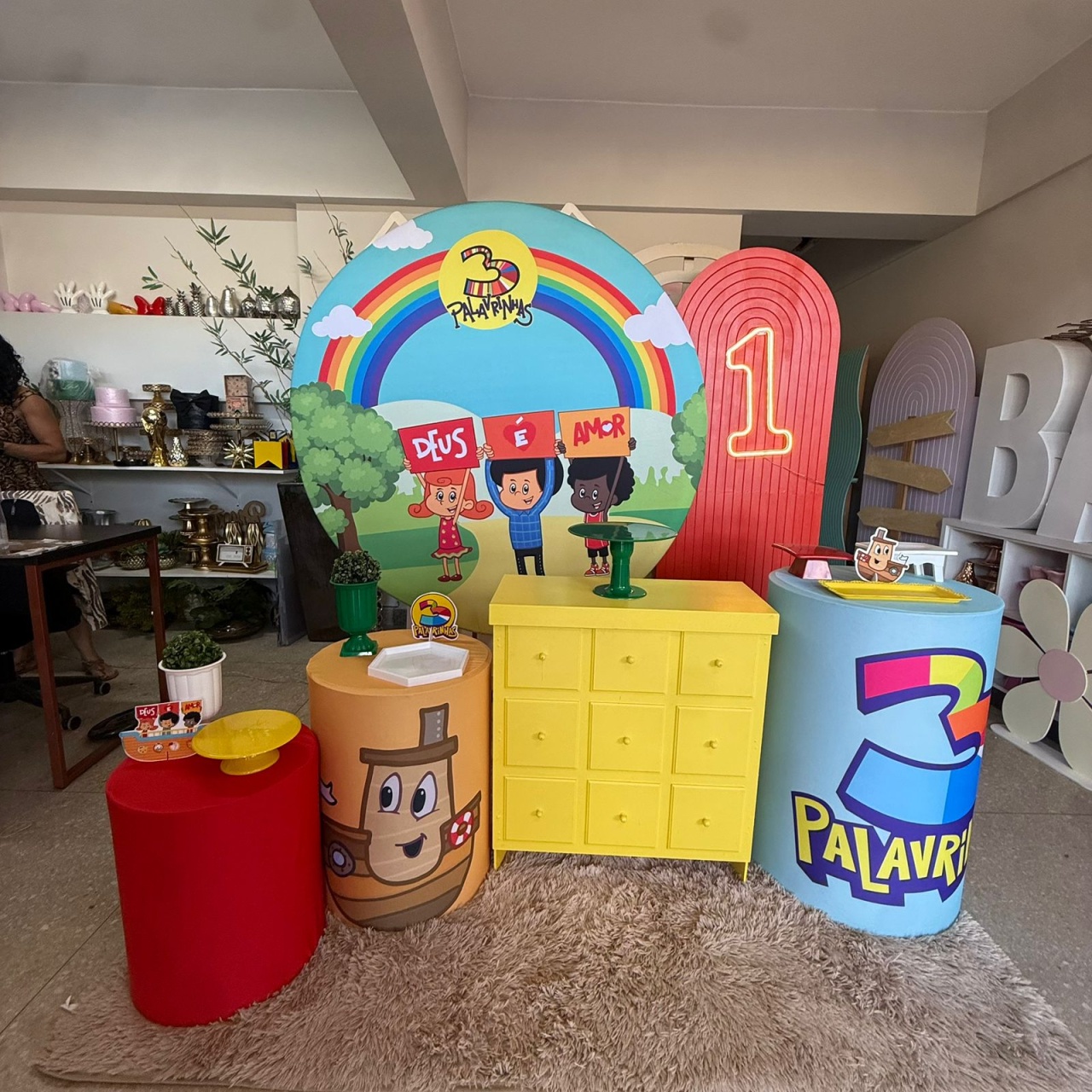 Kit 3 Paravinhas 8 - Jk festas