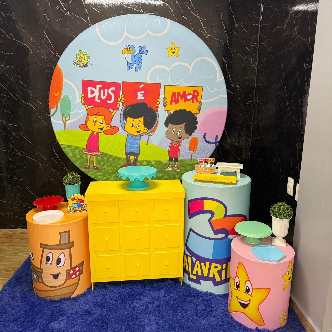 Kit 3 Paravinhas 4 - Jk festas
