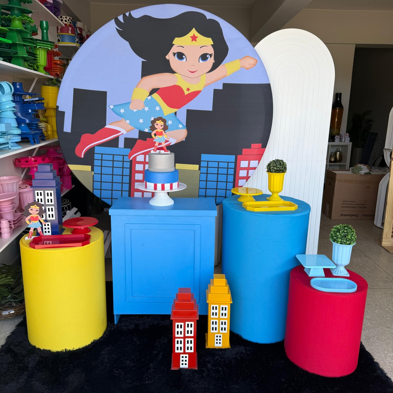 Kit Mulher Maravilha 4 (Sem Bolo Fake) - Jk festas