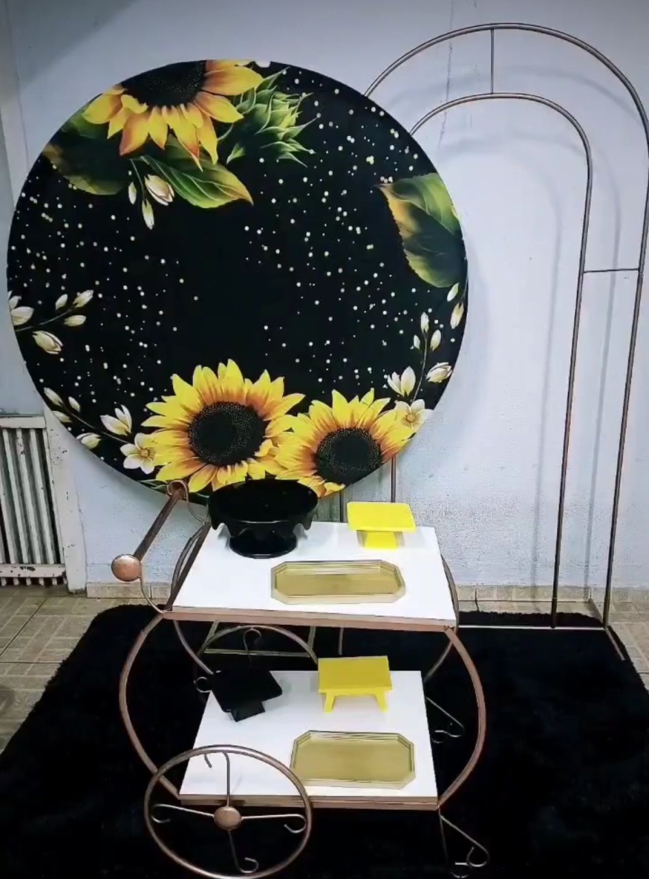 Kit Girassol Preto - Jk festas