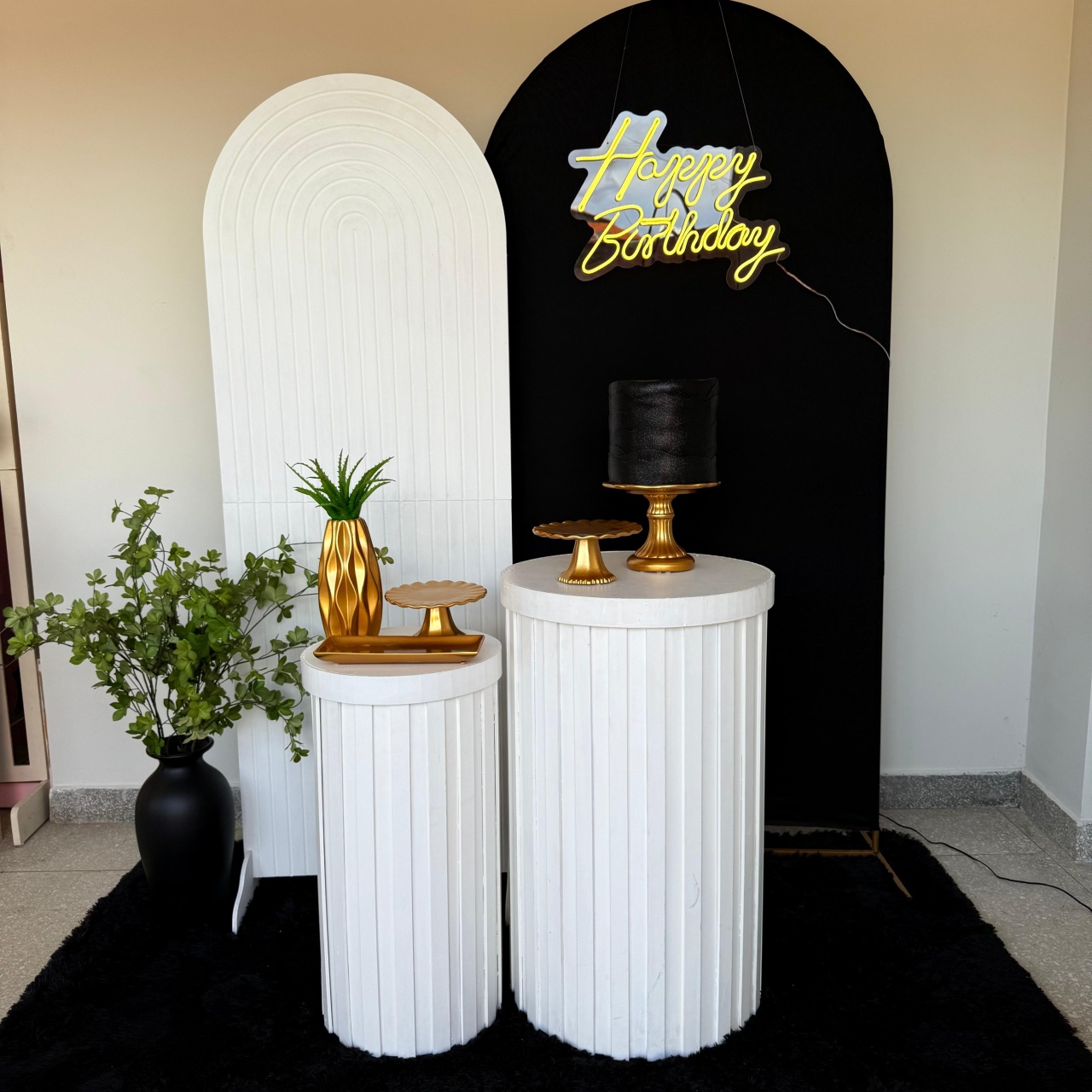 Kit Preto Com Branco (2) - Jk festas