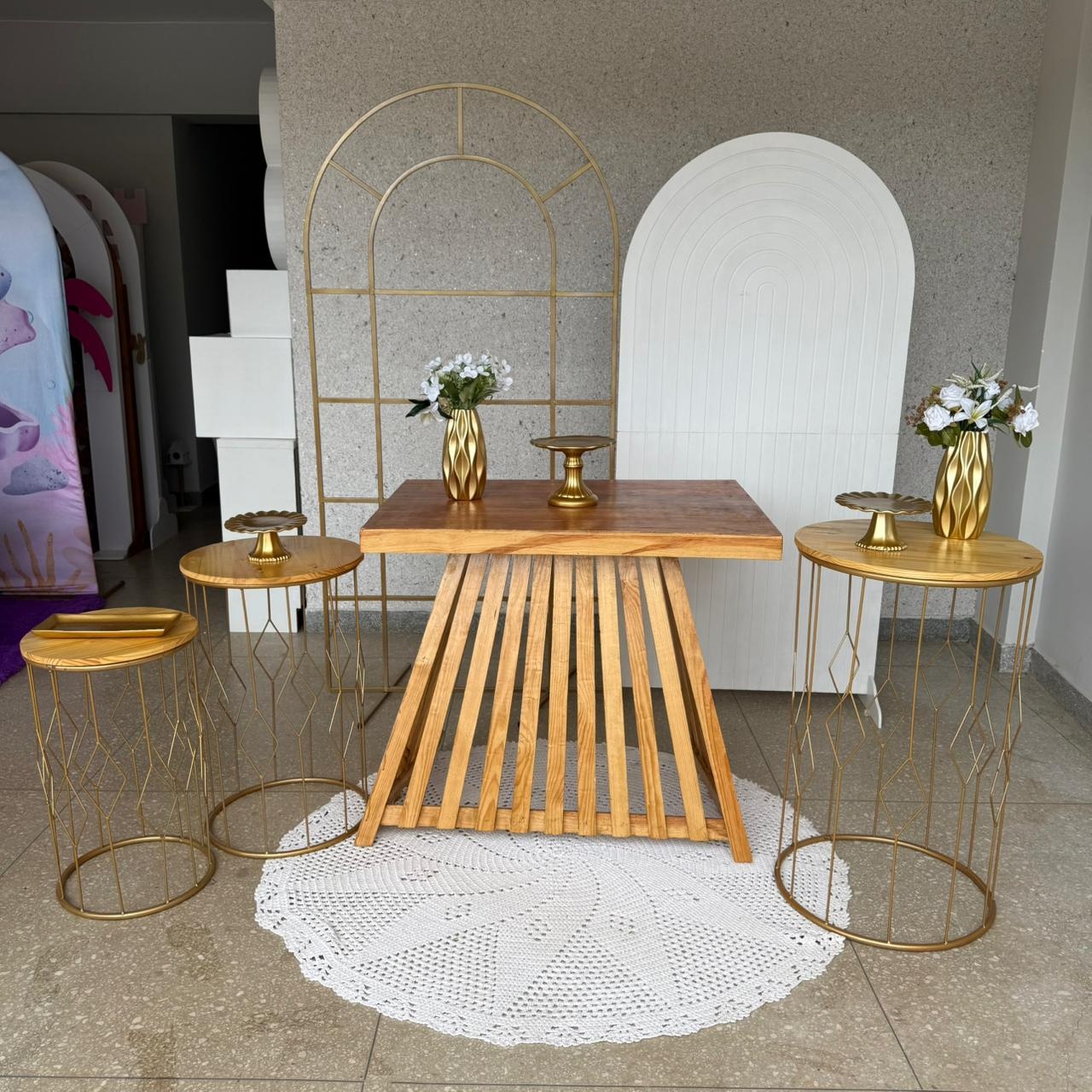 Kit Branco Com Dourado Casamento / Aniversario Mulher Ou Homem - Jk festas