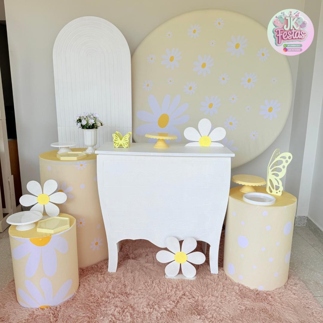 Kit Margarida Amarela Jardim 2 - Jk festas