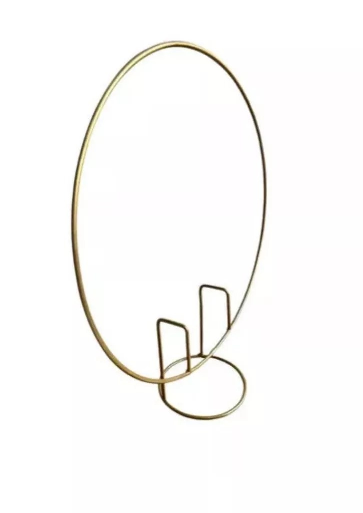 Arco Redondo 50X50 Com Placa Transparente - DUDA DECOR