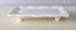 Prato Cerâmico Com Pés Branco  - imagem 2