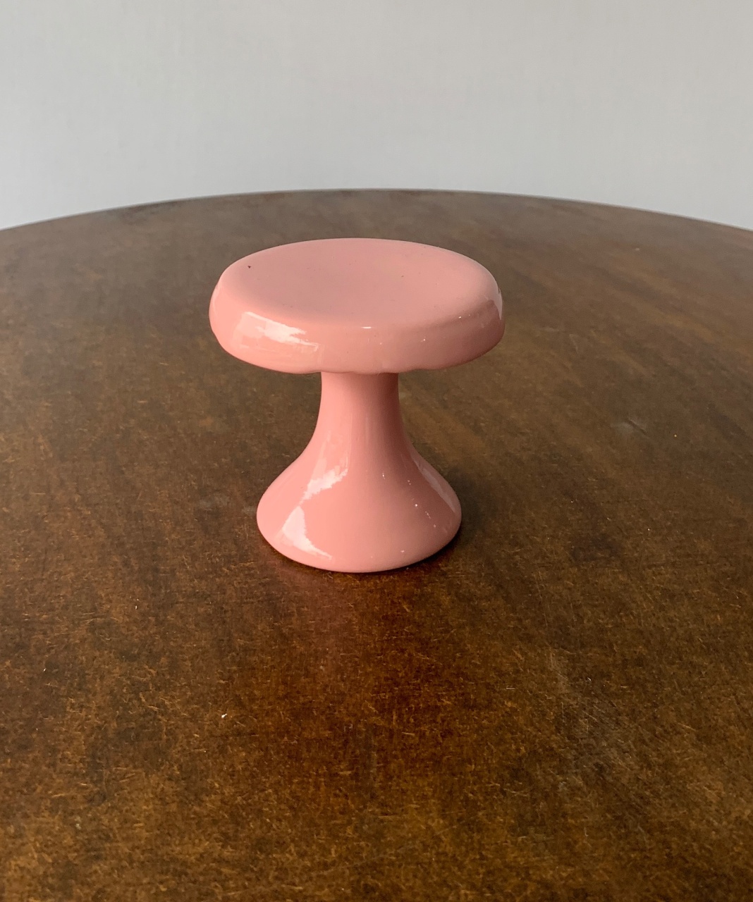 Boleira Cerâmica Redonda Rosa Pp - BEMDEFESTA