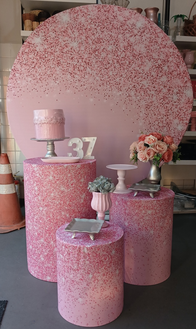 Adulto Rosa Glitter - BEMDEFESTA