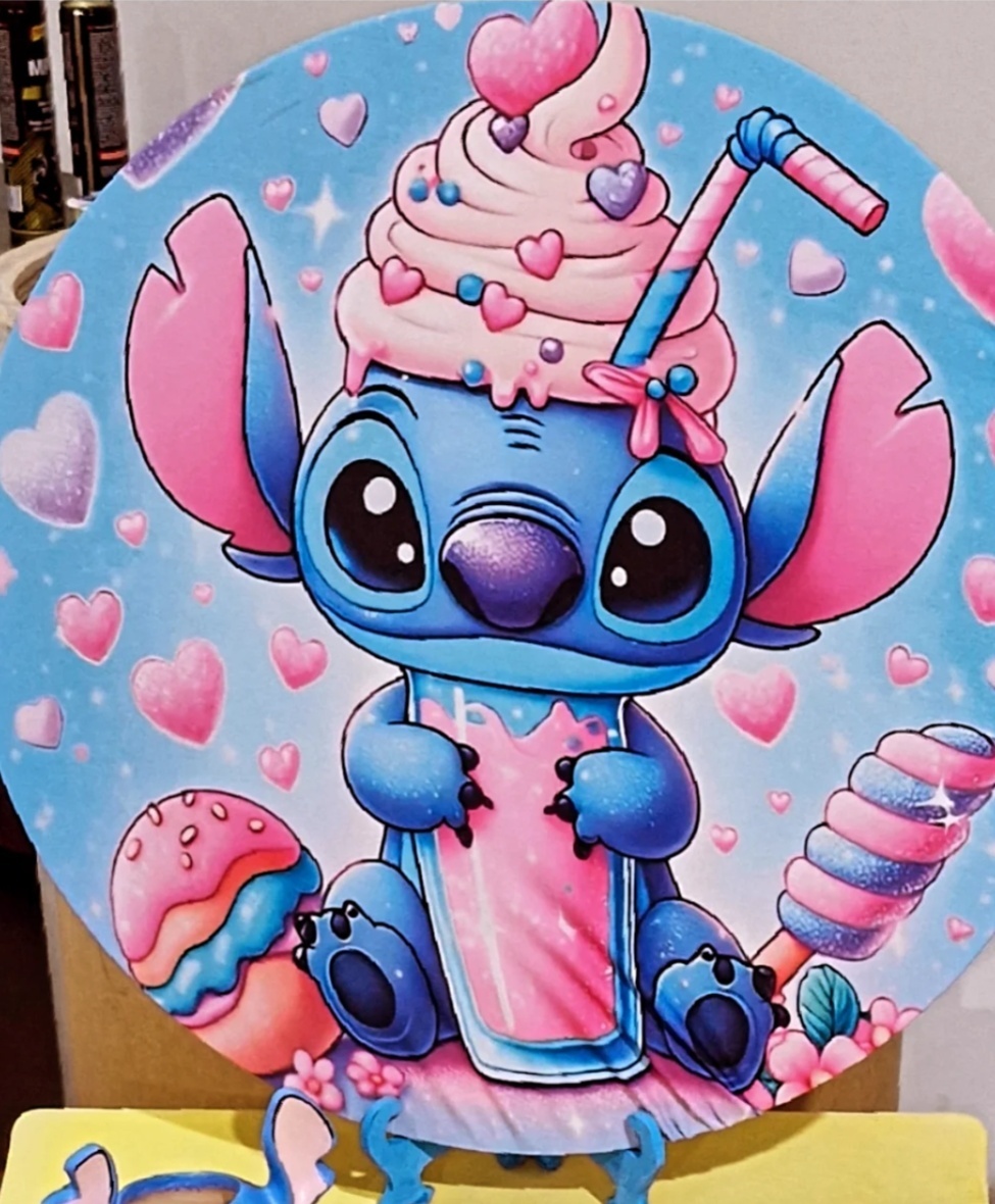Mini Painel Stitch Sorvete - BEMDEFESTA