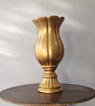 Vaso Cerâmico Tulipa Dourado G - imagem 1