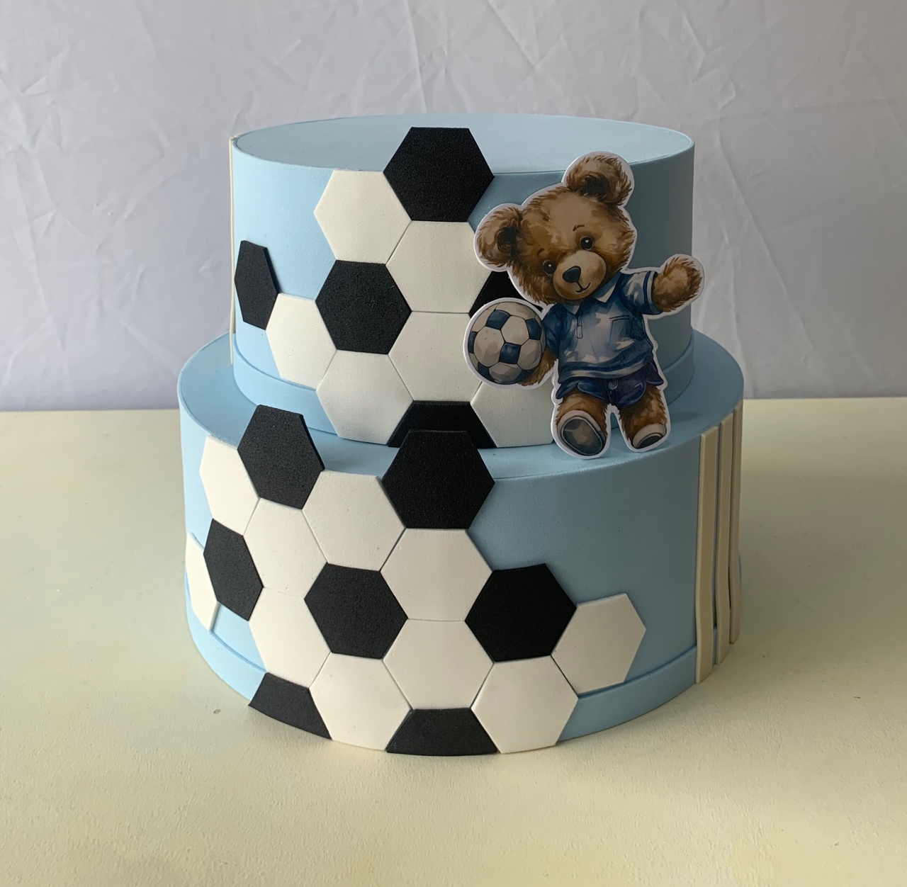 Bolo Fake Futebol Baby - BEMDEFESTA